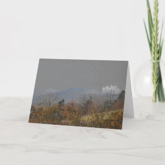Tarjeta All Occasion Greeting Card-Mountains in Autumn