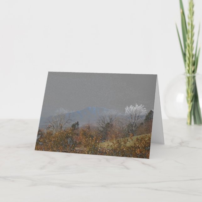 Tarjeta All Occasion Greeting Card-Mountains in Autumn (Anverso)
