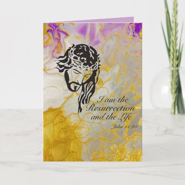 Tarjeta Alleluya de Pascua (Anverso)