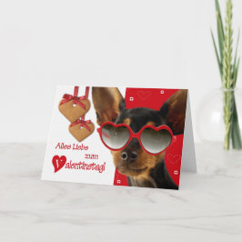 Tarjeta Alles Liebe zum Valentinstag en alemán