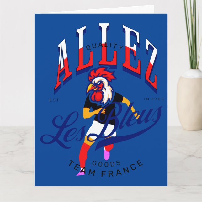 Tarjeta Allez les bleus (Anverso)