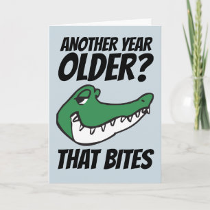 TARJETA ALLIGATOR FUNNY BITES DE CUMPLEAÑOS