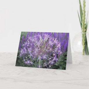 Tarjeta Allium/Salvia