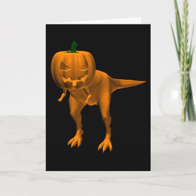 Tarjeta Allosaurus halloweenis (Anverso)
