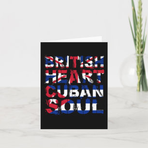Tarjeta Alma Cubana del Corazón Británico