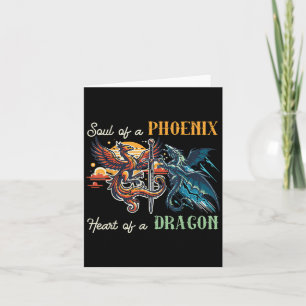 Tarjeta Alma De Pcute Ss Lindo Ssnix Corazón Dragón Fantas