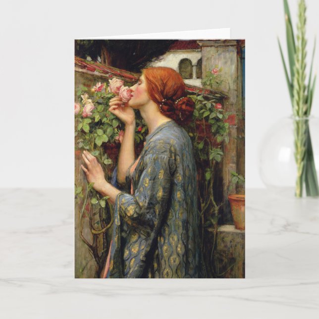 Tarjeta Alma del Rosa por John William Waterhouse (Anverso)