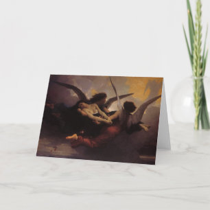 Tarjeta Alma traída al cielo por Bouguereau