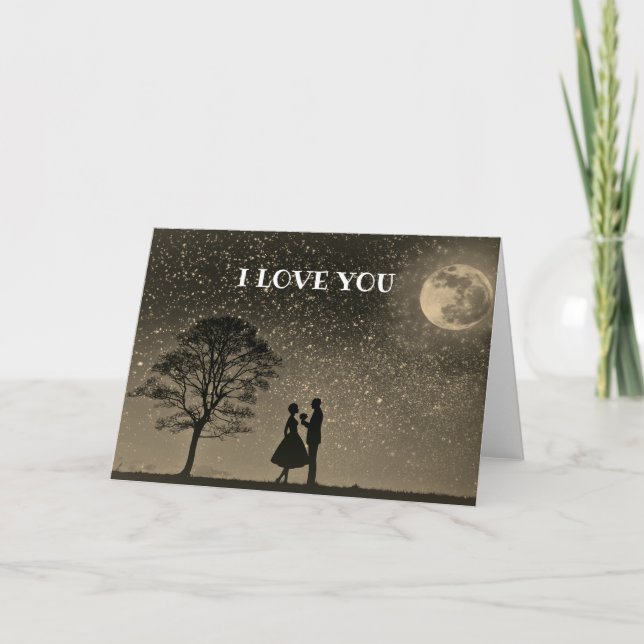 Tarjeta Almas gemelas te amo Propuesta romántica única (Anverso)