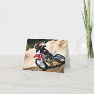 Tarjeta almohada de lanzamiento de motocross