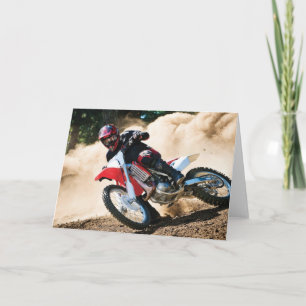 Tarjeta almohada de motocross