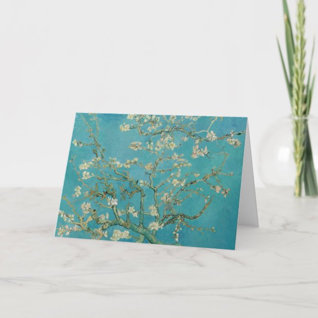 Tarjeta Almond Blossom, Oil Painting, Vincent Van Gogh (Anverso)