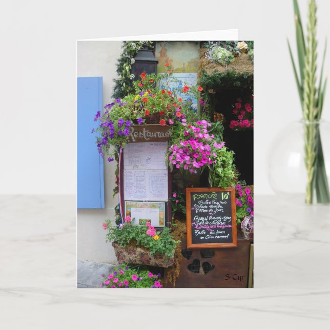 Tarjeta Almuerzo en París, S Cyr (Anverso)