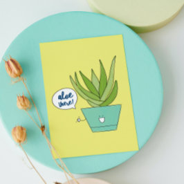 Tarjeta Aloe | Plantas Punny