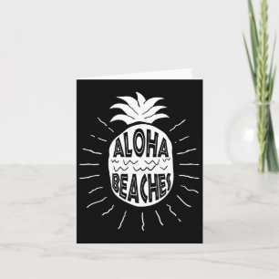 Tarjeta Aloha Beach Hawaii Beach Summer Vacation Hombres W