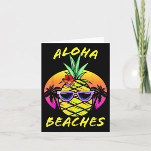 Tarjeta Aloha Bebe Camisas Camisas Hombres Niños Pineapple