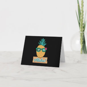 Tarjeta Aloha de fruta de piña en Hawái - Hawái