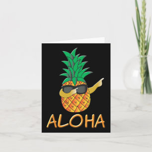Tarjeta Aloha de frutas de piña en Hawaii - Surf nuevo