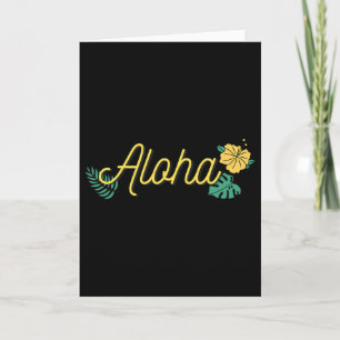 Tarjeta Aloha Hawái Isla Hawaiana Hibisco Tropical Flo