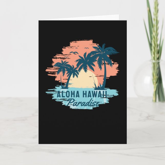 Tarjeta Aloha Hawaii (Anverso)