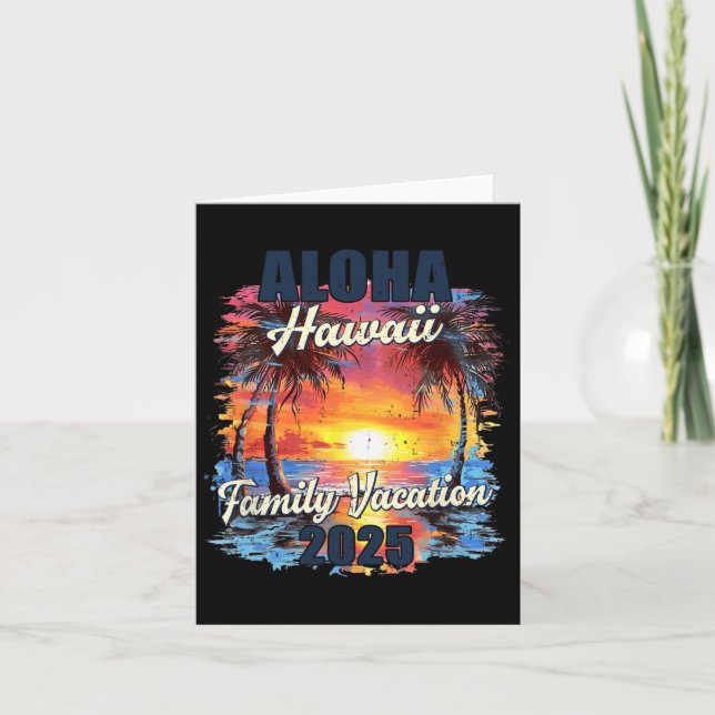Tarjeta Aloha Hawaii 2025 (Anverso)