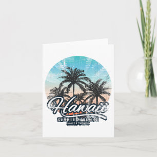Tarjeta Aloha Hawaii Hawaii Hawaiian Tee Beach Disstume de