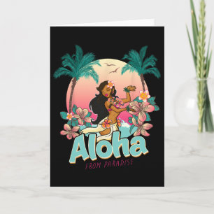 Tarjeta Aloha Hawaii Paraíso Hawaiano Isla Playa Vacacione
