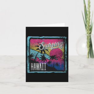 Tarjeta Aloha Hawaii Surfing Luau Hawaiian Vacation C
