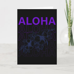 Tarjeta Aloha Hawaii Vacaciones Surf Playa Tropical Hibisc