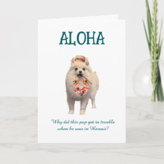 Tarjeta Aloha Joke Card with Pup