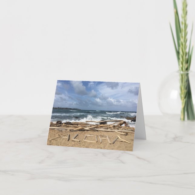 Tarjeta aloha notecard (Anverso)