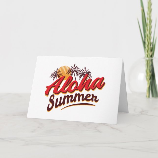 Tarjeta Aloha Summer (Anverso)