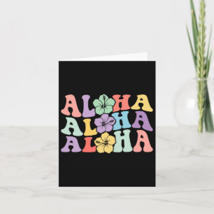 Tarjeta Aloha Vacaciones para mujeres hawaianas Hibiscus F
