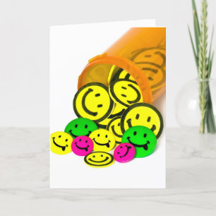 Tarjeta Alójate bien pronto, píldoras de sonrisa