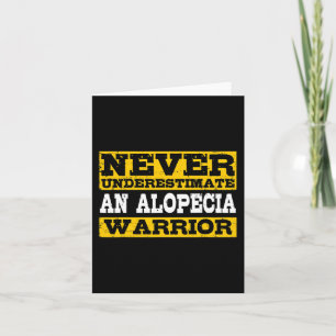 Tarjeta Alopecia Guerrero Apoyo a la Pérdida del Pelo Conc