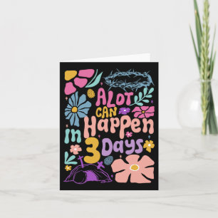Tarjeta Alot Puede Ocurrir En 3 Días De Hallelujah Día De 