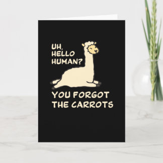 Tarjeta Alpaca Saying