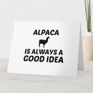 TARJETA ALPACA SIEMPRE ES UNA BUENA IDEA