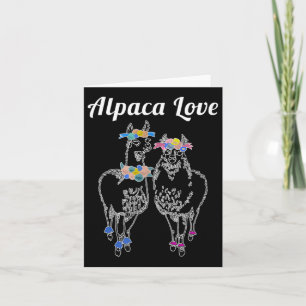 Tarjeta Alpacas Llama Boda novia Groom Pareja Love Marr