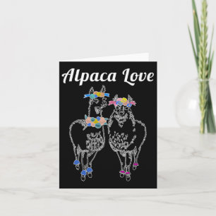 Tarjeta Alpacas Llama Boda novia Groom Pareja Love Marr