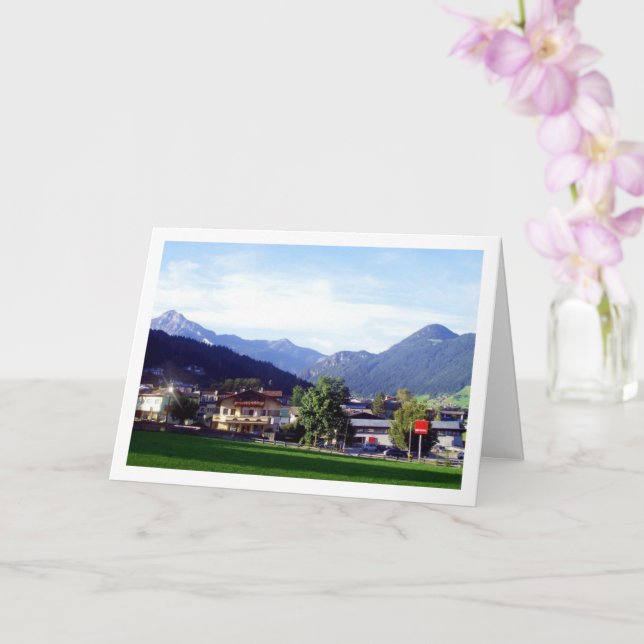 Tarjeta Alpes de pizarra de Salzburgo, Salzburgo, Austria (Orquídea)