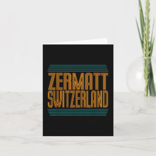 Tarjeta Alpes suizos de Zermatt Suiza