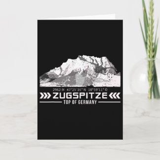 Tarjeta Alpes Zugspitze Montes Wetterstein Senderismo Esca