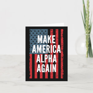 Tarjeta Alpha Haz América De Nuevo Cuatro De Julio Indepen