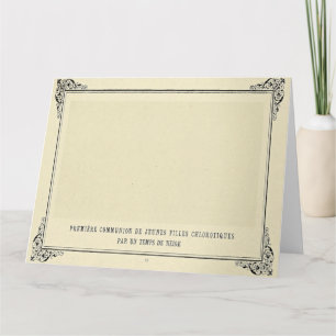 Tarjeta Alphonse Allais, April Fools, White, Resumen Art