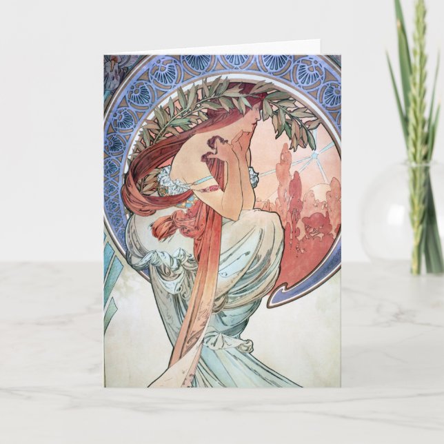Tarjeta Alphonse Mucha (Anverso)
