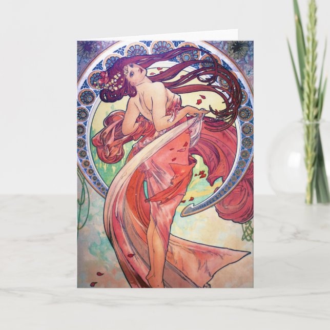 Tarjeta Alphonse Mucha (Anverso)