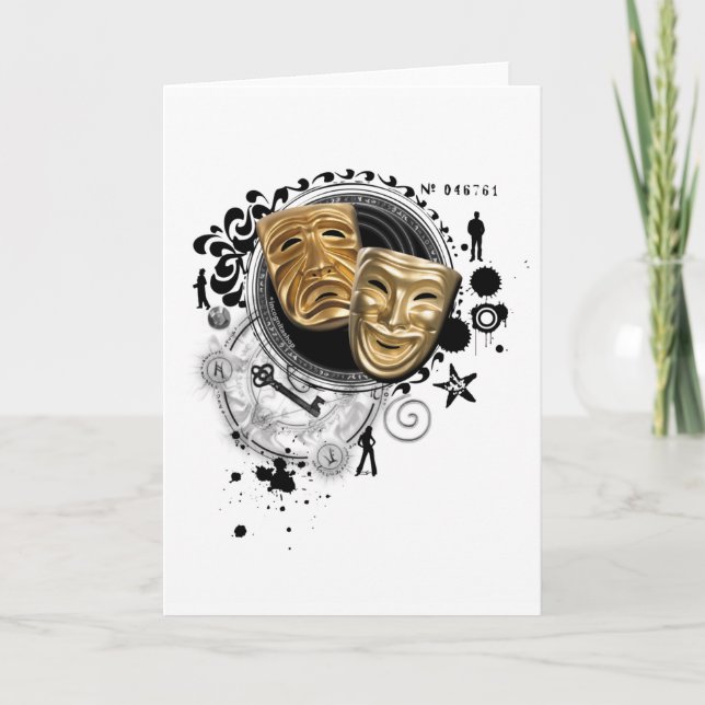 Tarjeta Alquimia de máscaras dramáticas interactivas (Anverso)