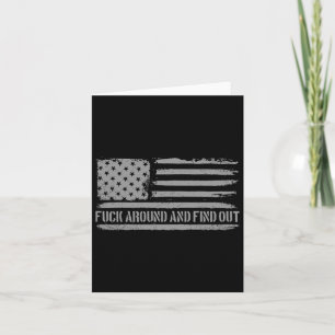 Tarjeta Alrededor Y Descubre La Bandera Americana 4 De Jul