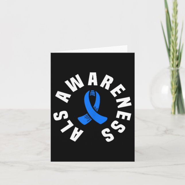 Tarjeta Als Awareness Pocket Usa Als De Cinta Azul (Anverso)